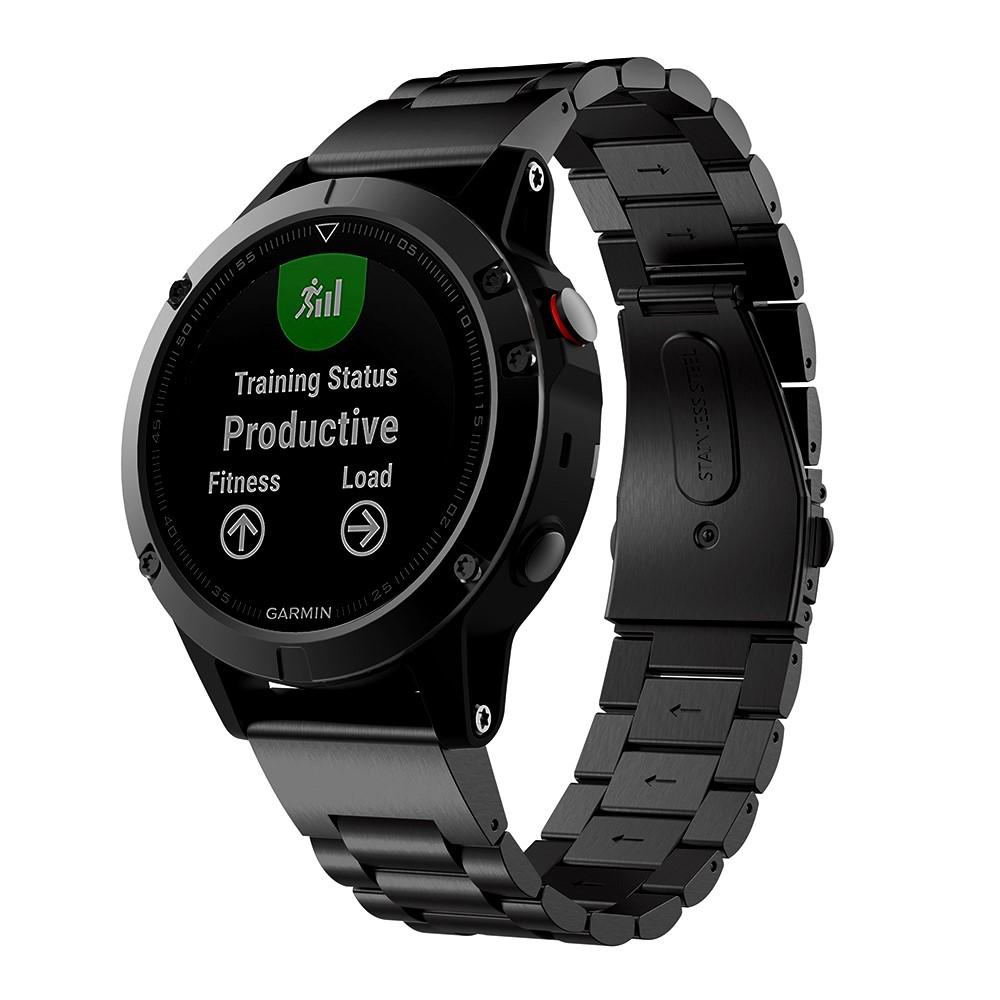 Bracelet en métal Garmin Forerunner 965 Noir