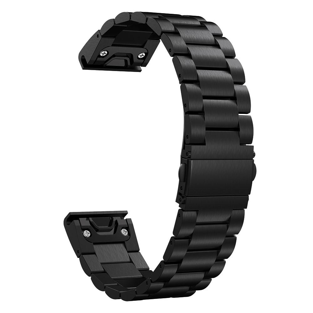 Bracelet en métal Garmin Forerunner 965, Noir