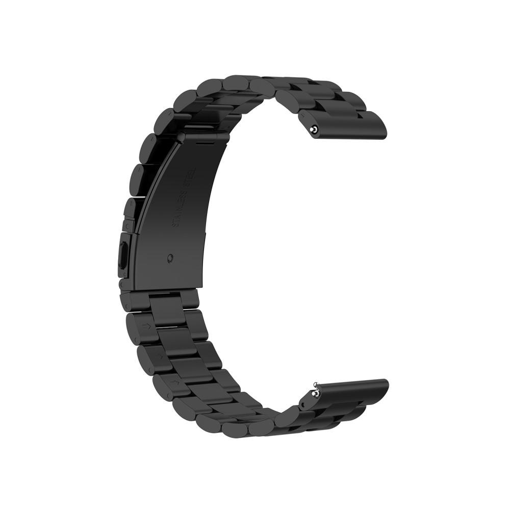 Bracelet en métal Garmin Vivoactive 3/Venu/Venu 2 Plus Noir