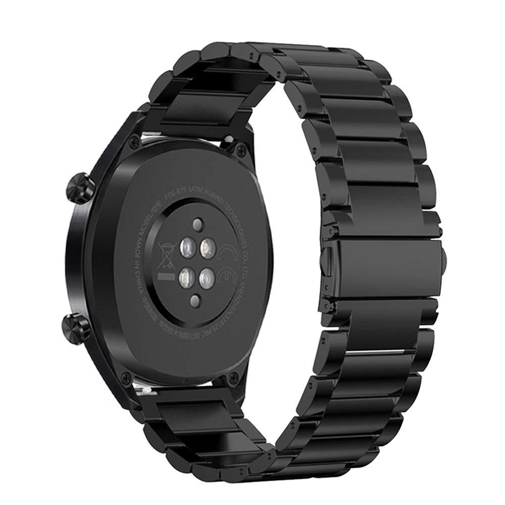 Bracelet en métal Huawei Watch GT 2 46mm/Watch GT 2e/Watch GT, Noir