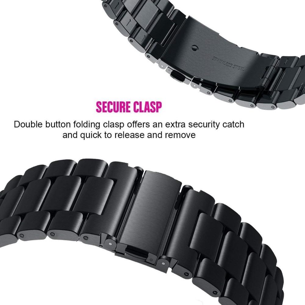 Bracelet en métal Huawei Watch GT 2 46mm/Watch GT 2e/Watch GT, Noir