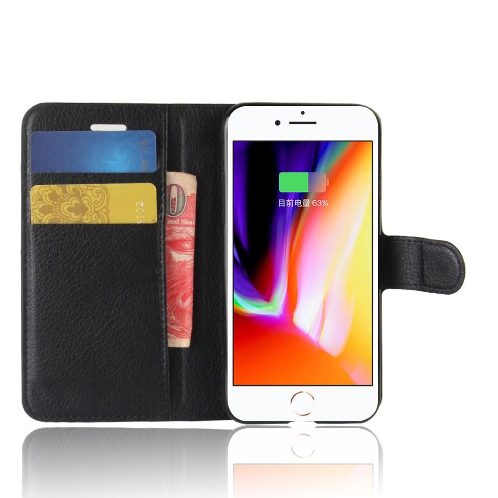 Coque portefeuille iPhone 7, Noir