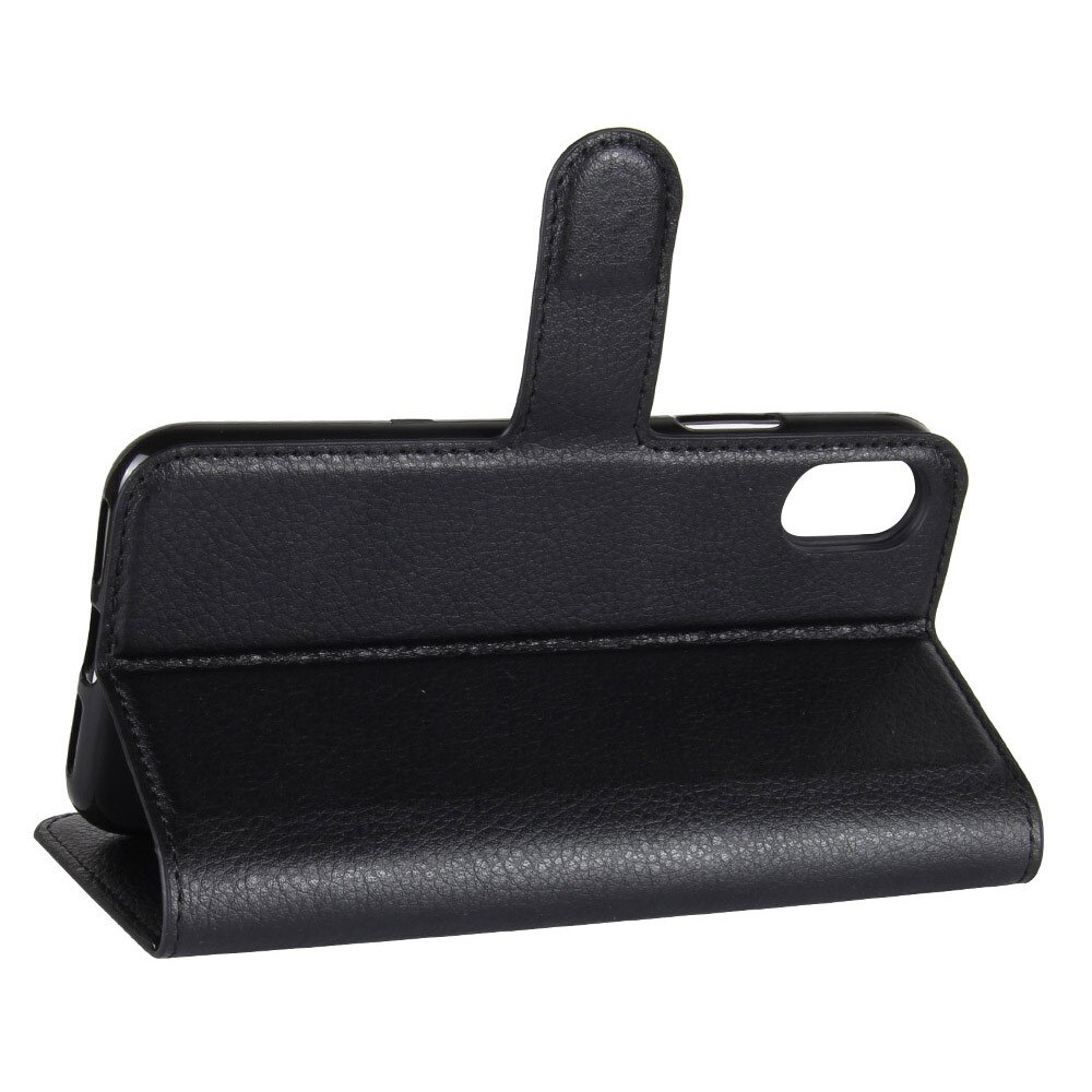 Coque portefeuille iPhone X/XS, Noir