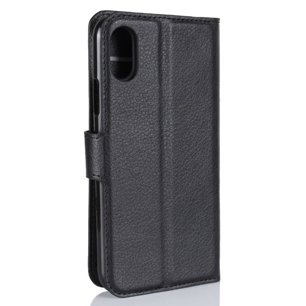 Coque portefeuille iPhone X/XS, Noir