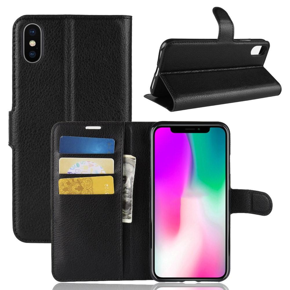 Coque portefeuille iPhone Xr Noir