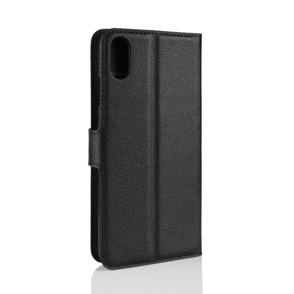 Coque portefeuille iPhone Xr Noir