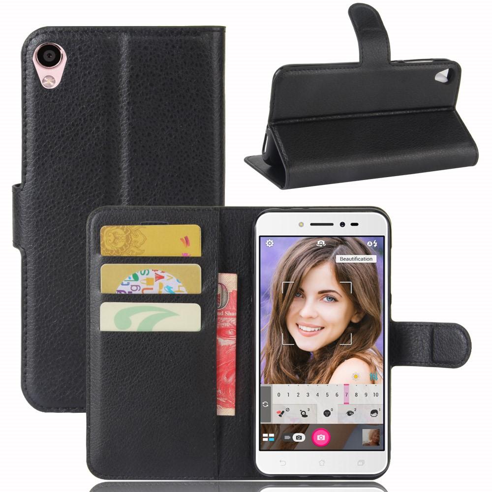 Coque portefeuille Asus ZenFone Live Noir