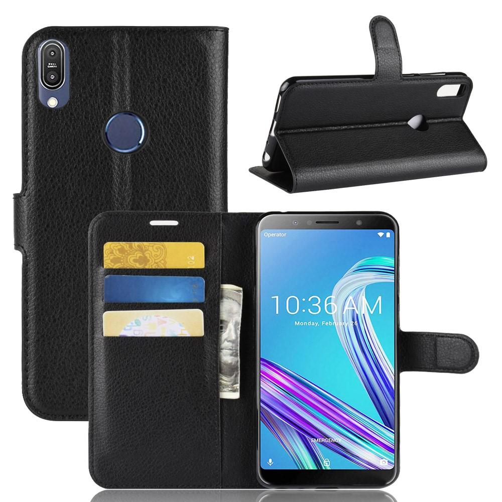 Coque portefeuille Asus ZenFone Max Pro M1 Noir