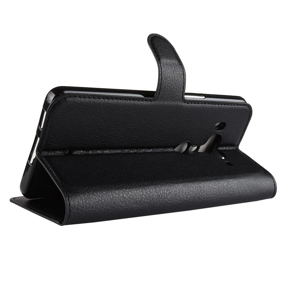 Coque portefeuille HTC U12+, Noir