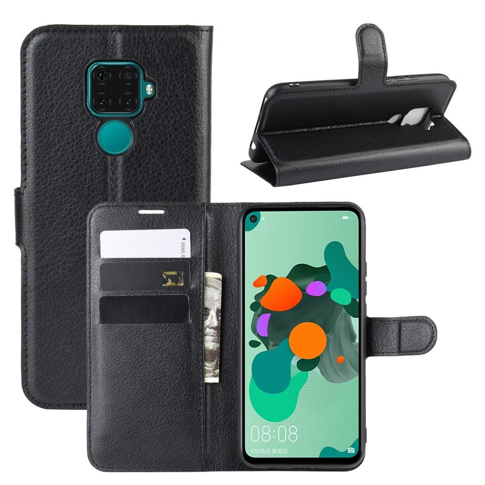 Coque portefeuille Huawei Mate 30 Lite Noir