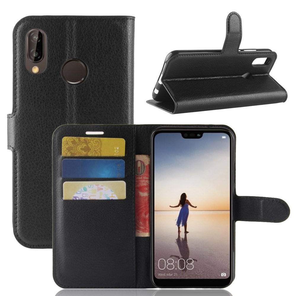 Coque portefeuille Huawei P20 Lite Noir