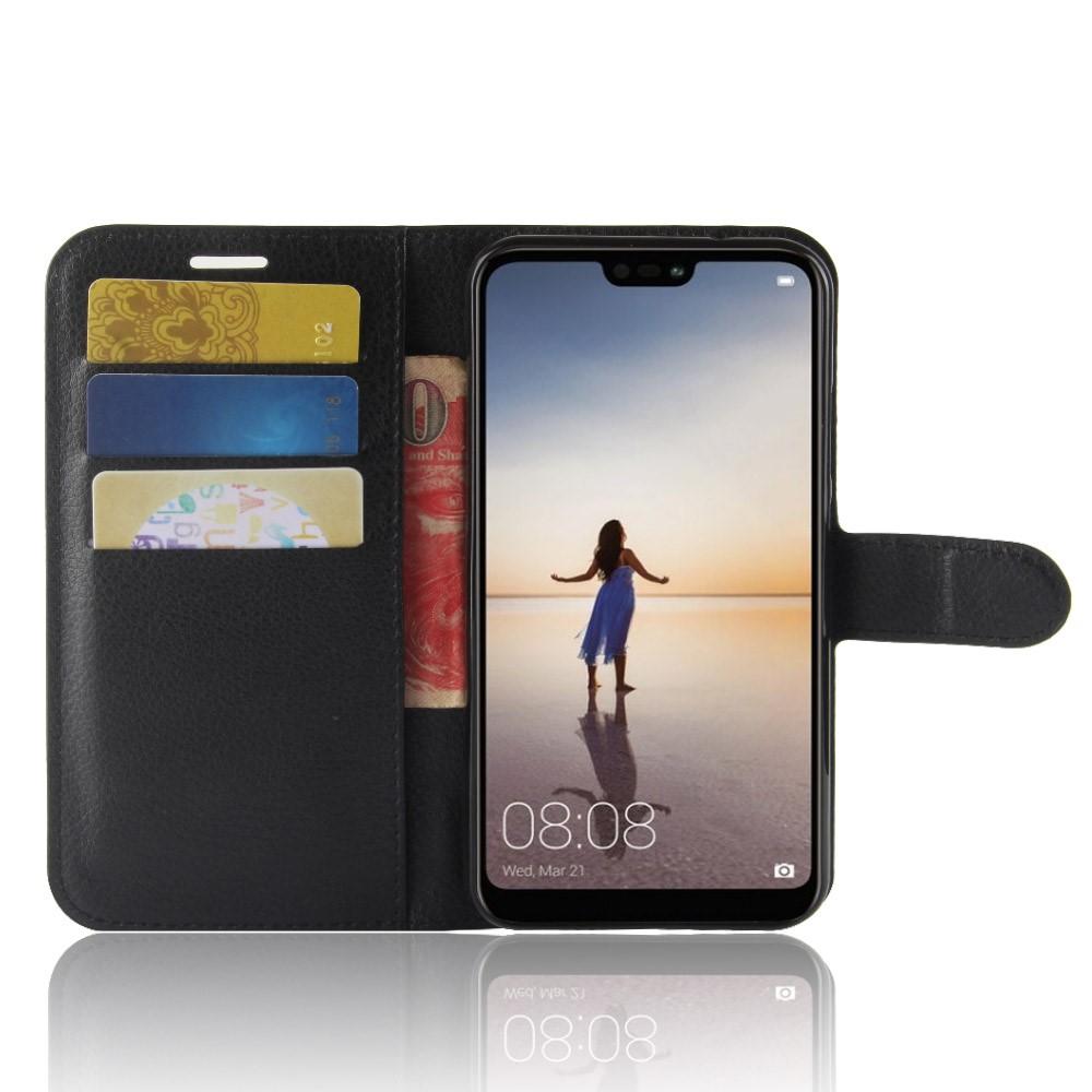 Coque portefeuille Huawei P20 Lite, Noir