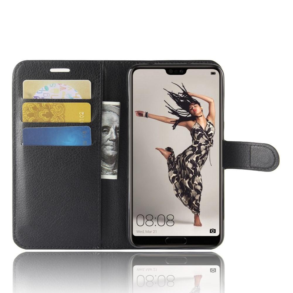 Coque portefeuille Huawei P20 Pro, Noir