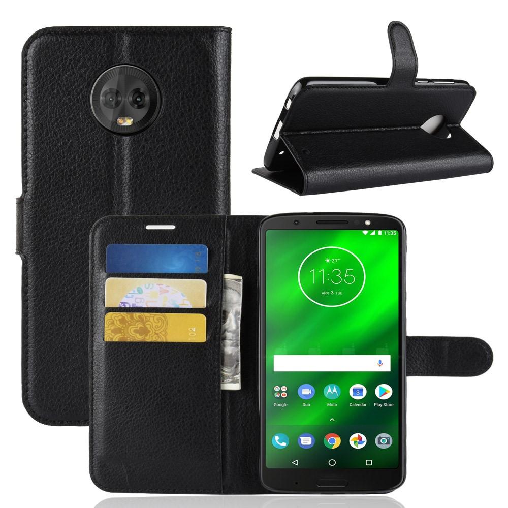 Coque portefeuille Motorola Moto G6 Plus Noir