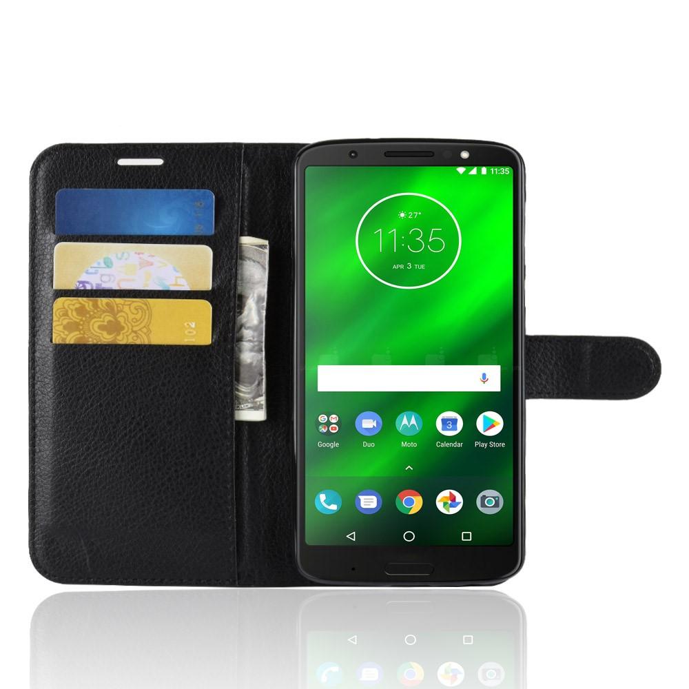 Coque portefeuille Motorola Moto G6 Plus Noir