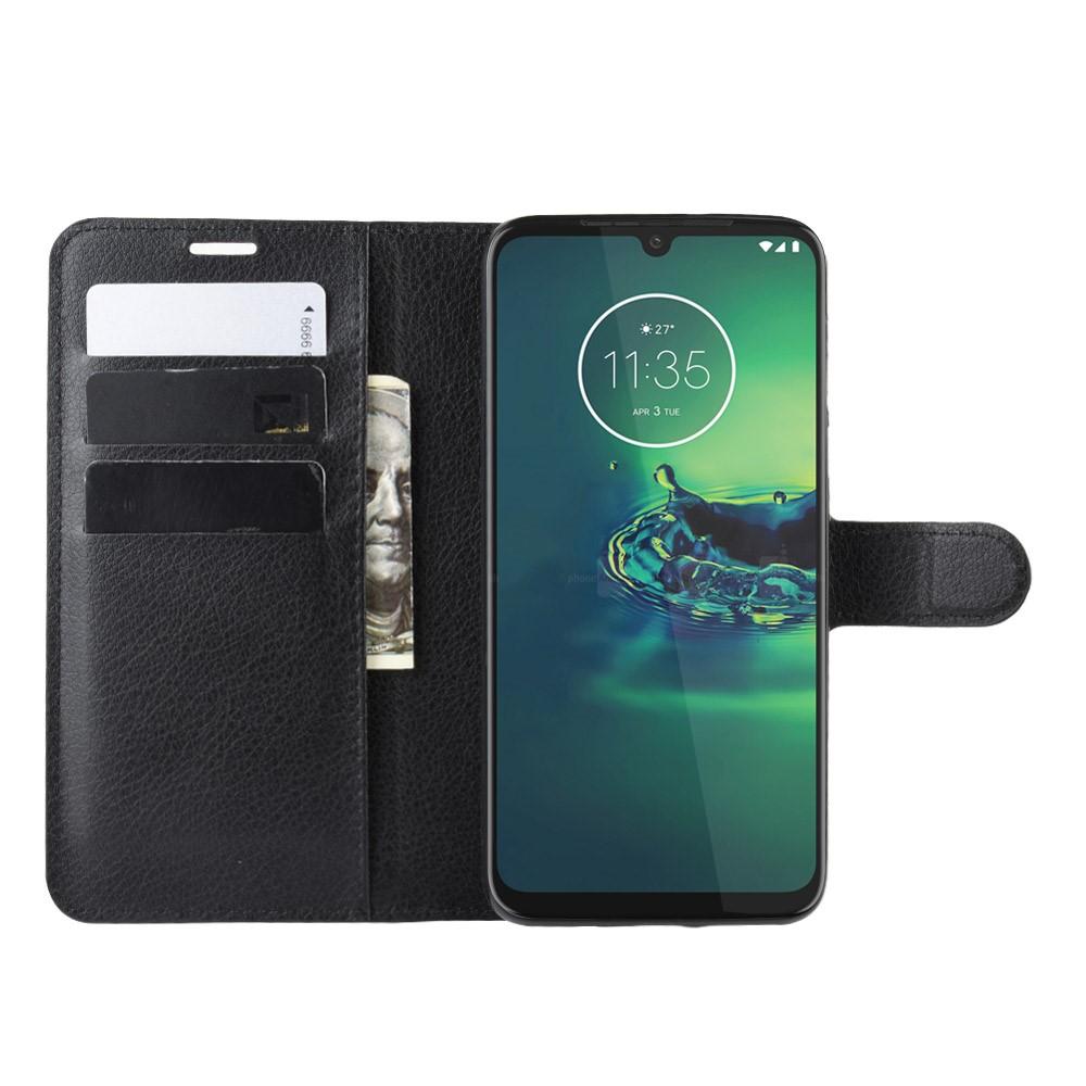 Coque portefeuille Motorola Moto G8 Plus, Noir