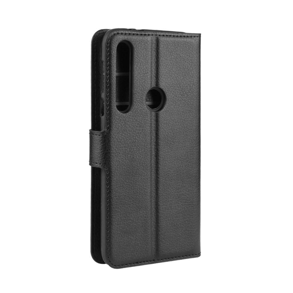 Coque portefeuille Motorola Moto G8 Plus, Noir
