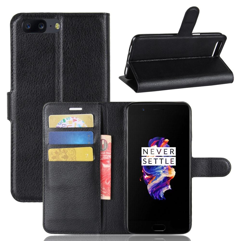 Coque portefeuille  OnePlus 5, Noir