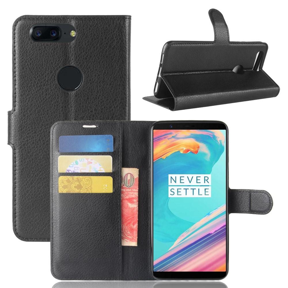 Coque portefeuille OnePlus 5T Noir