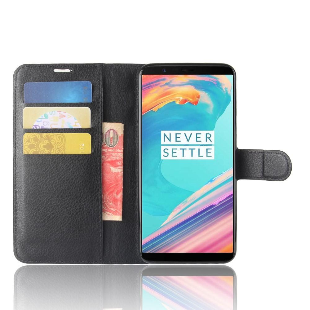 Coque portefeuille OnePlus 5T Noir