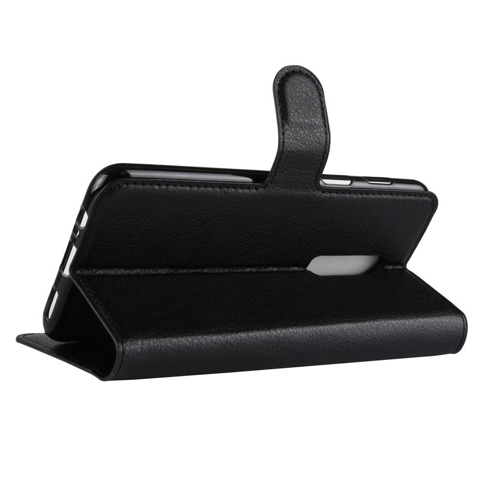 Coque portefeuille  OnePlus 6, Noir