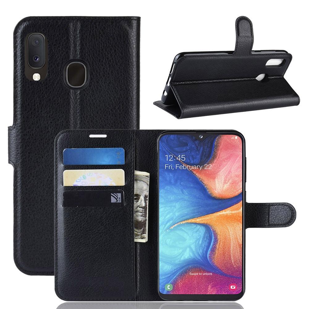 Coque portefeuille Samsung Galaxy A20e Noir