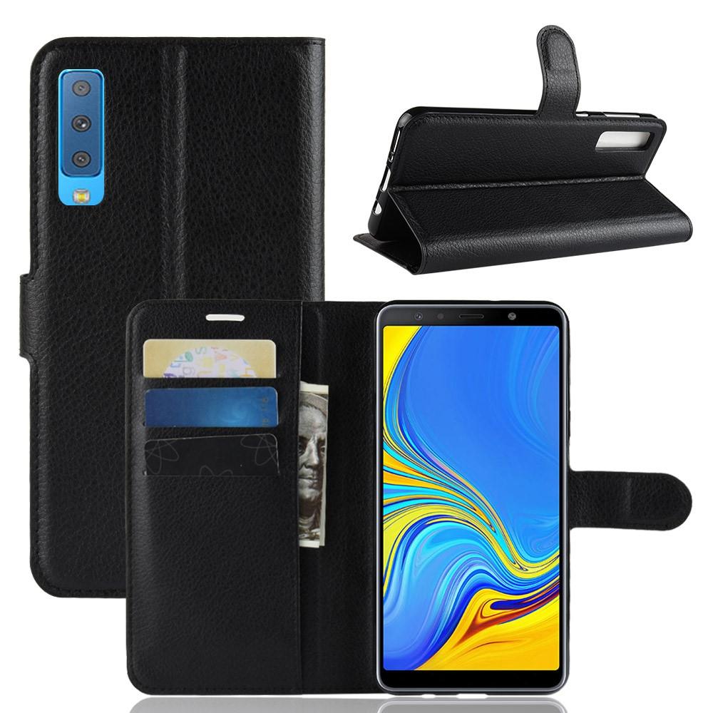 Coque portefeuille Samsung Galaxy A7 2018 Noir