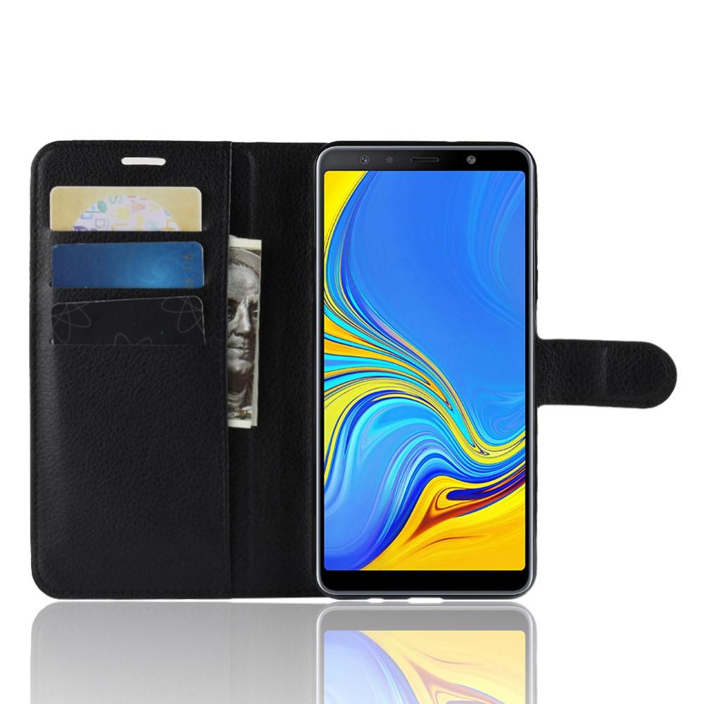 Coque portefeuille Samsung Galaxy A7 2018, Noir