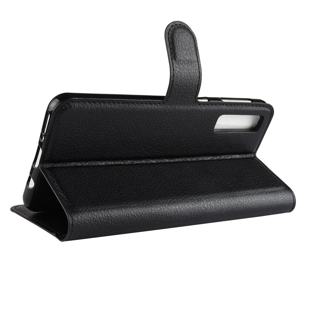 Coque portefeuille Samsung Galaxy A7 2018, Noir