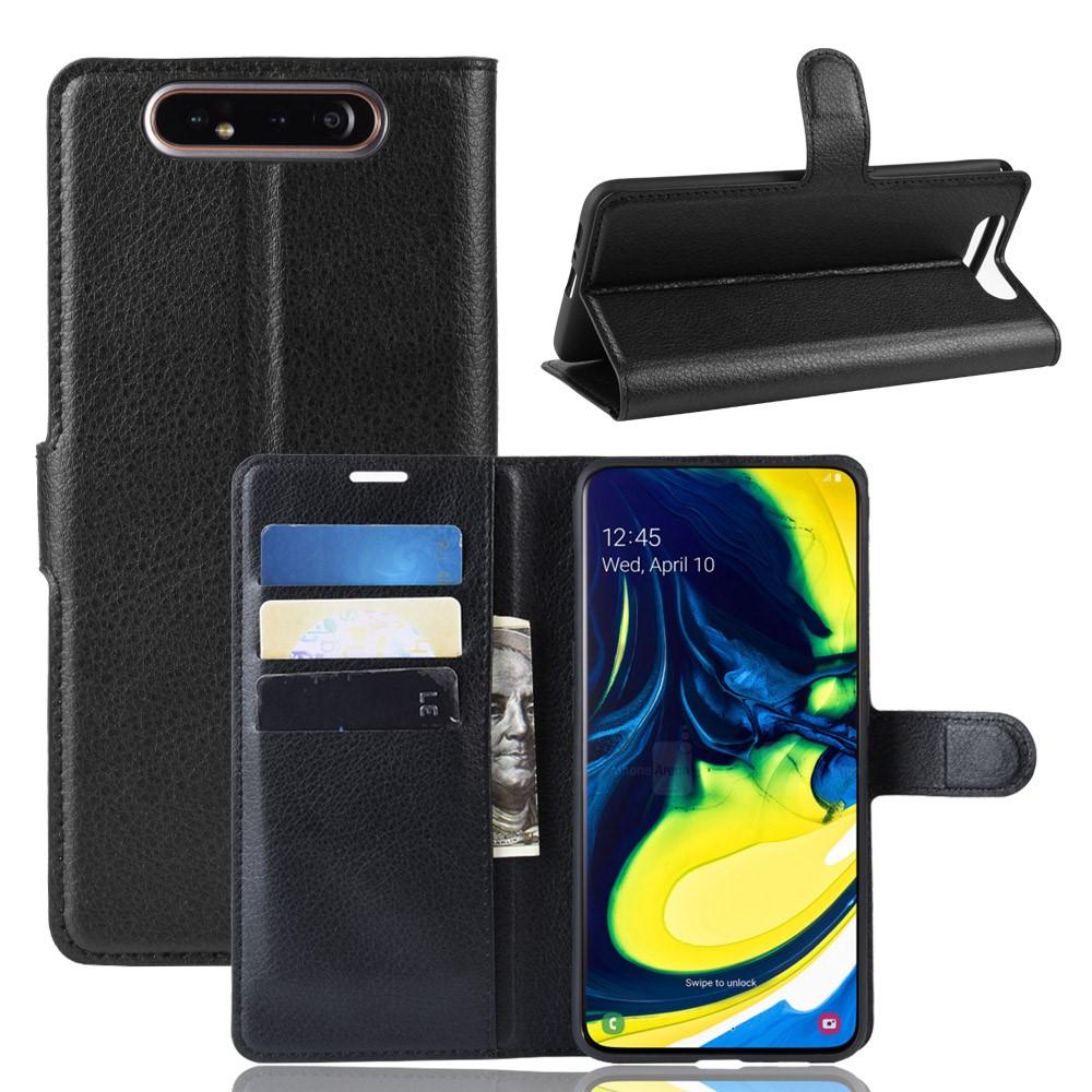 Coque portefeuille Samsung Galaxy A80 Noir