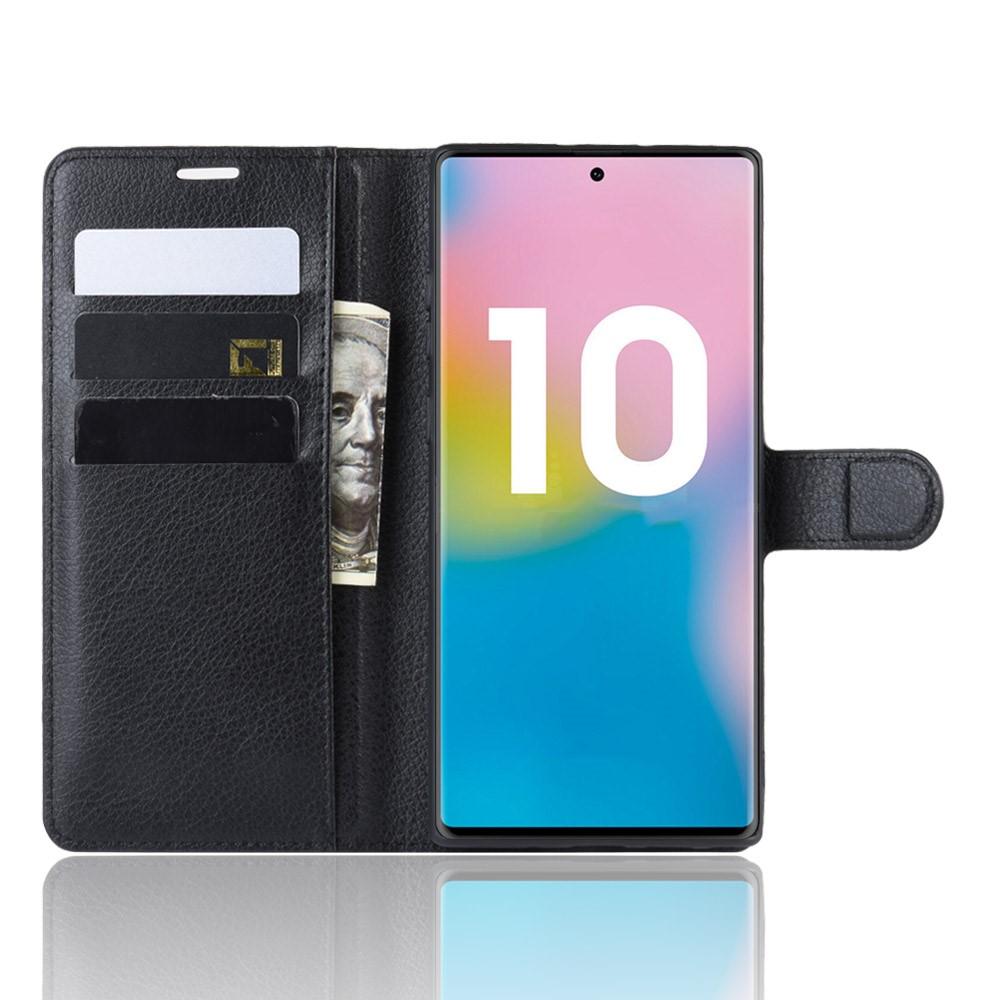 Coque portefeuille Samsung Galaxy Note 10 Plus, Noir
