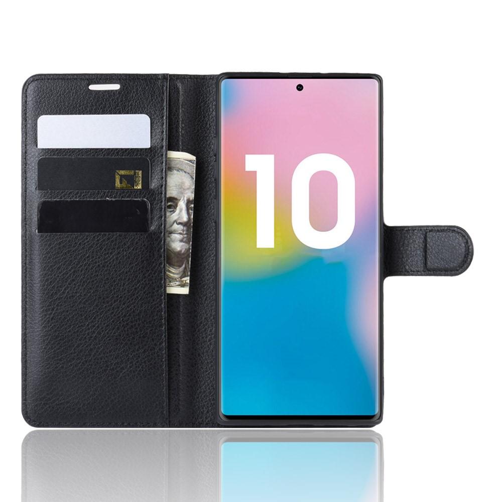 Coque portefeuille Samsung Galaxy Note 10 Plus Noir