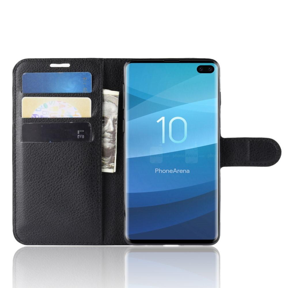 Coque portefeuille Samsung Galaxy S10 Plus Noir