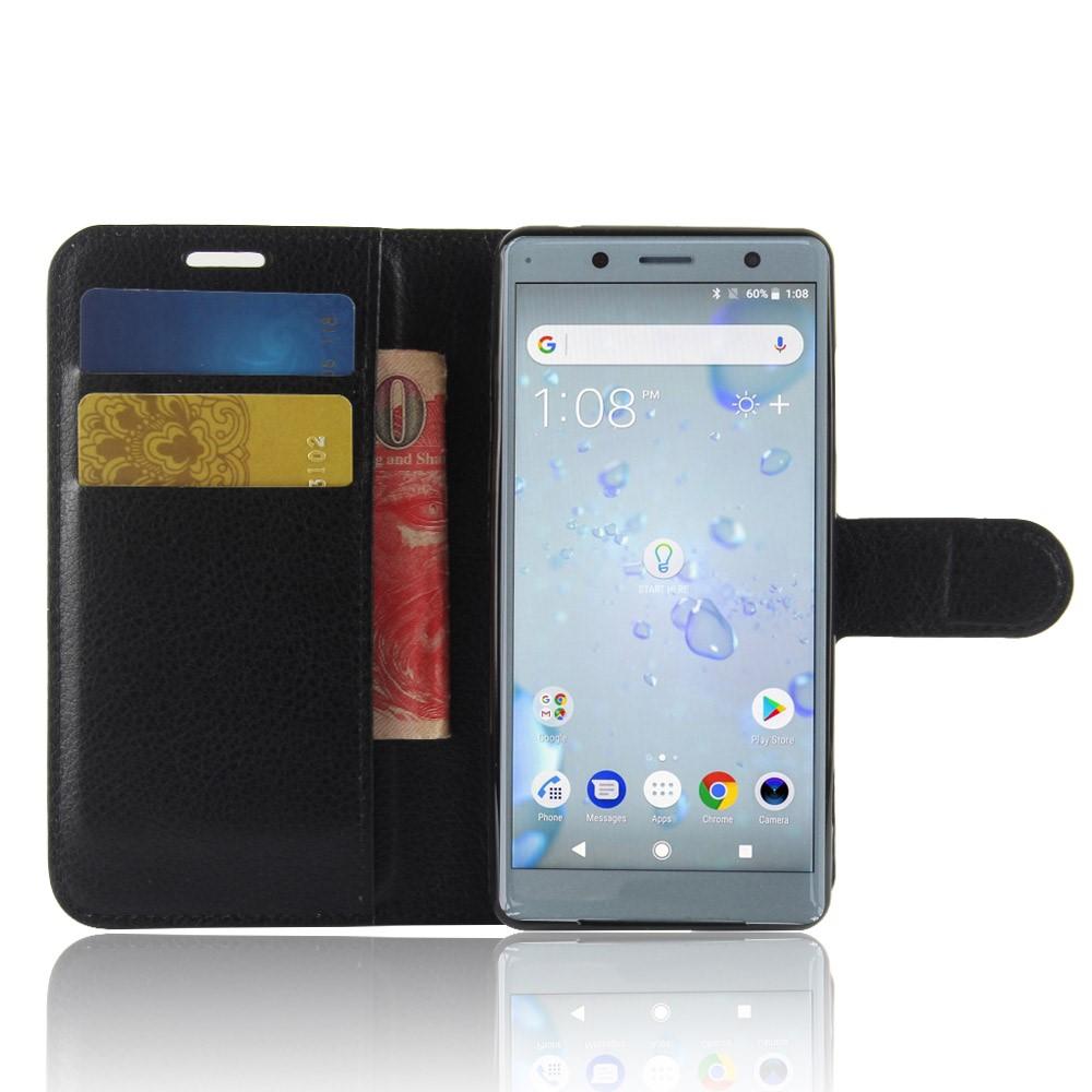 Coque portefeuille Sony Xperia XZ2 Compact Noir