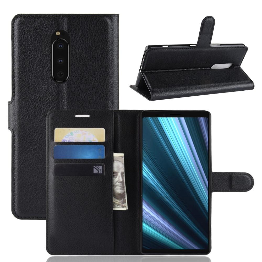 Coque portefeuille Sony Xperia 1, Noir