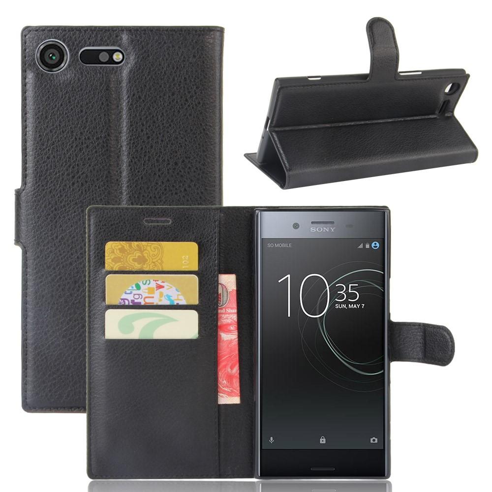 Coque portefeuille Sony Xperia XZ Premium, Noir