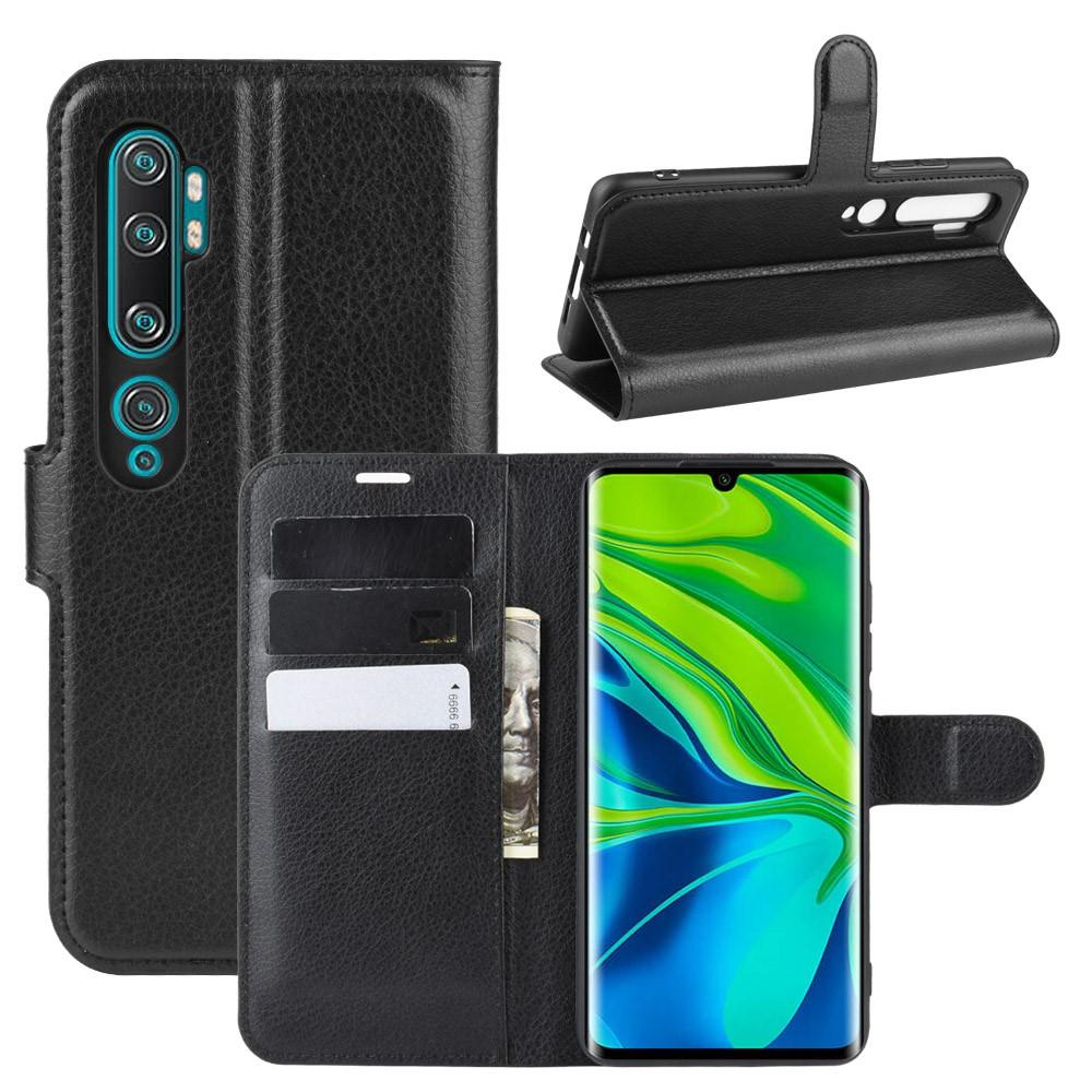 Coque portefeuille Xiaomi Mi Note 10/10 Pro, Noir