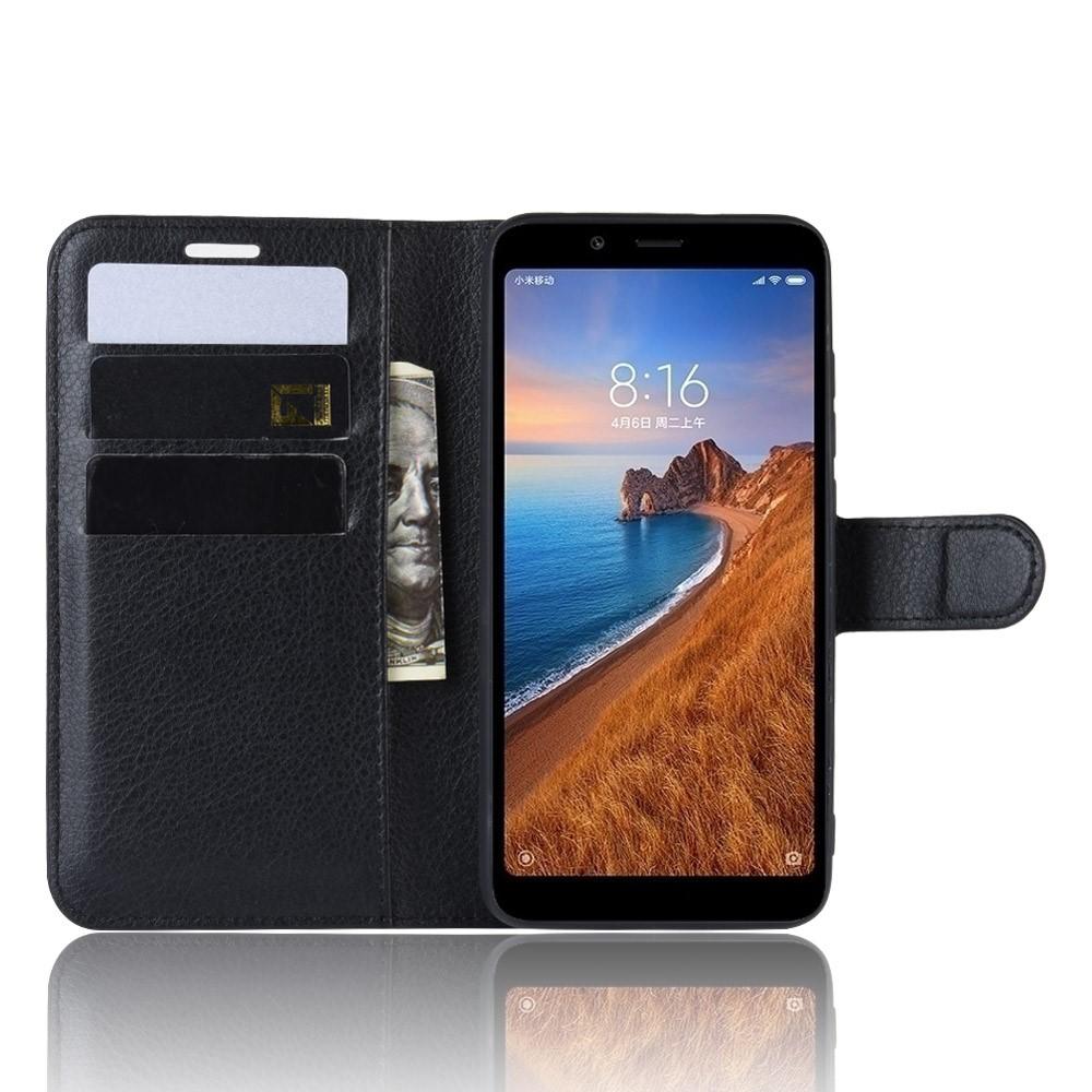 Coque portefeuille Xiaomi Redmi 7A, Noir