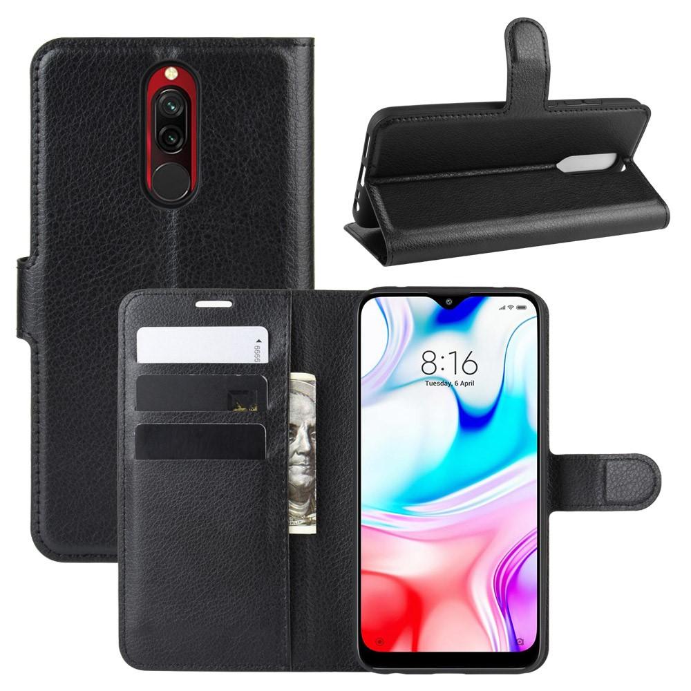 Coque portefeuille Xiaomi Redmi 8 Noir