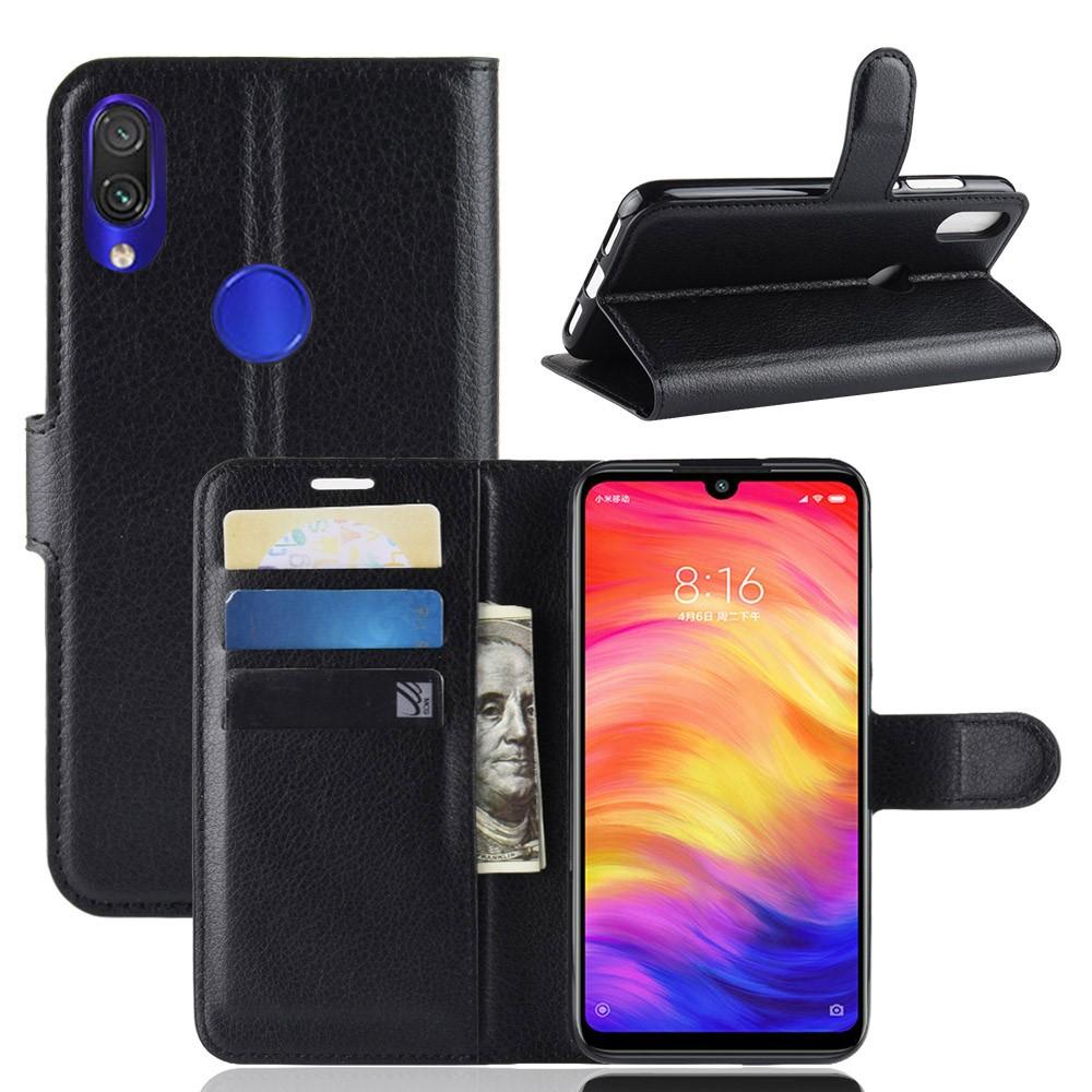 Coque portefeuille Xiaomi Redmi Note 7 Noir