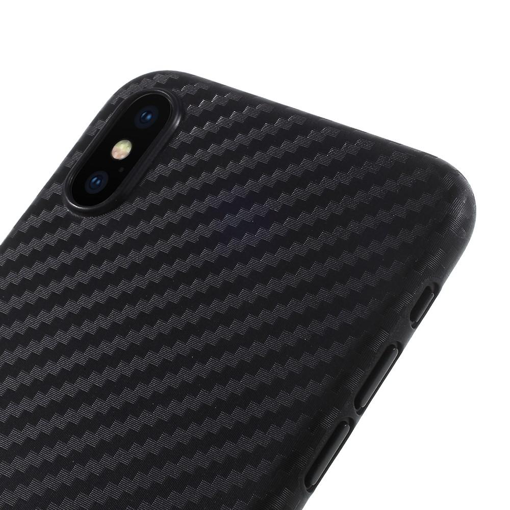 Coque UltraThin iPhone X/XS Fibre de carbone