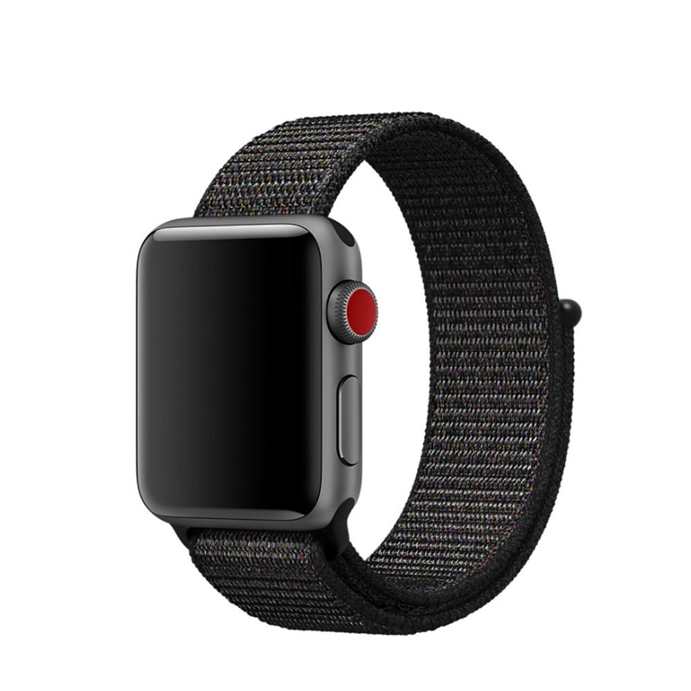 Bracelet en nylon Apple Watch 41mm Series 7, noir