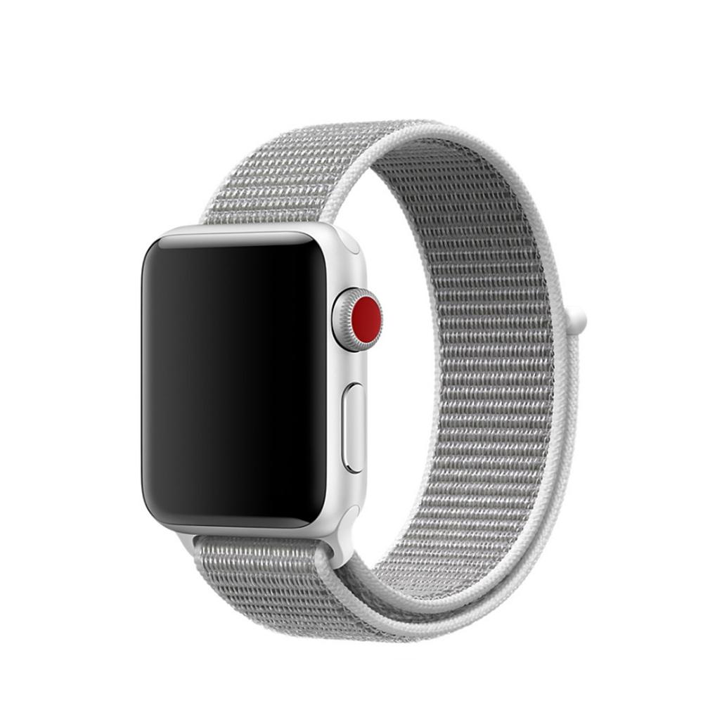 Bracelet en nylon Apple Watch 45mm Series 9, gris