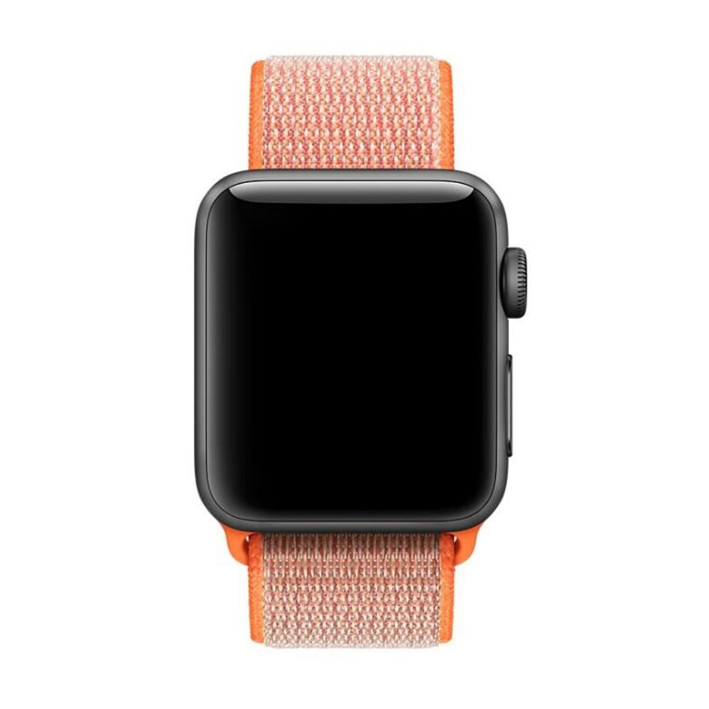 Bracelet en nylon Apple Watch Series 9 45mm, Orange