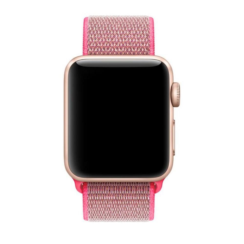 Bracelet en nylon Apple Watch Series 9 45mm, Rose