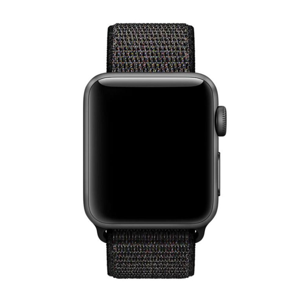 Bracelet en nylon Apple Watch 45mm Series 8 Noir