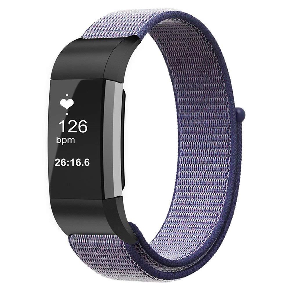 Bracelet en nylon Fitbit Charge 3/4 Bleu