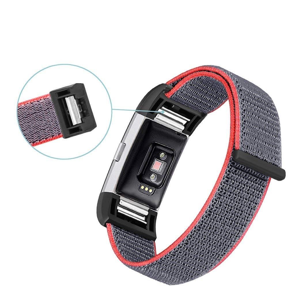 Bracelet en nylon Fitbit Charge 3/4 Rose