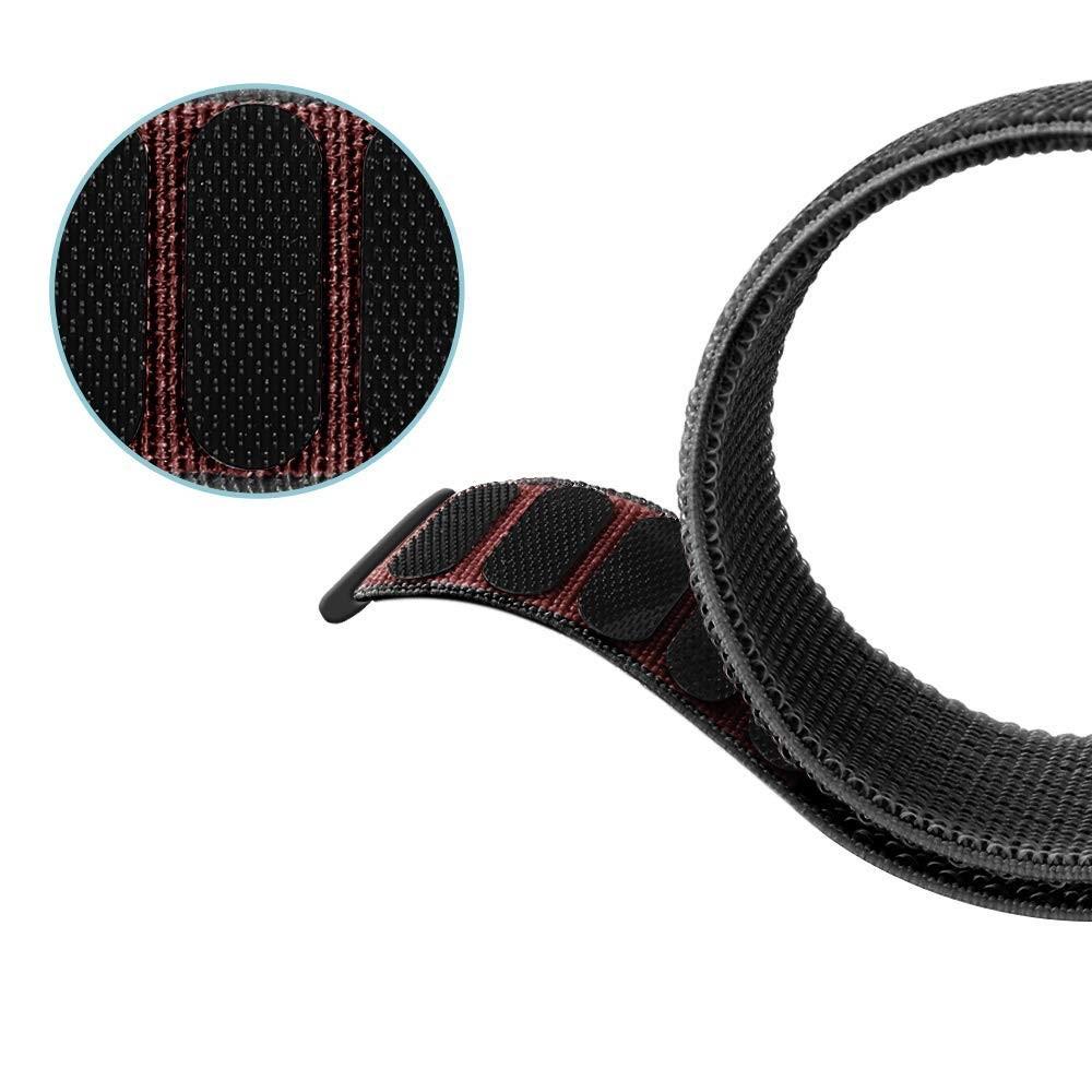 Bracelet en nylon Fitbit Charge 3/Charge 4, Noir