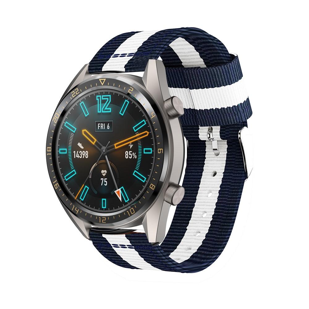 Bracelet en nylon Huawei Watch GT/GT 2 46mm/GT 2 Pro Blanc